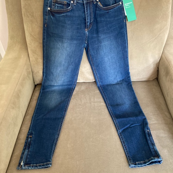H&M Skinny Zip Ankle Low Waist Stretch Jeans NWT - Picture 2 of 7